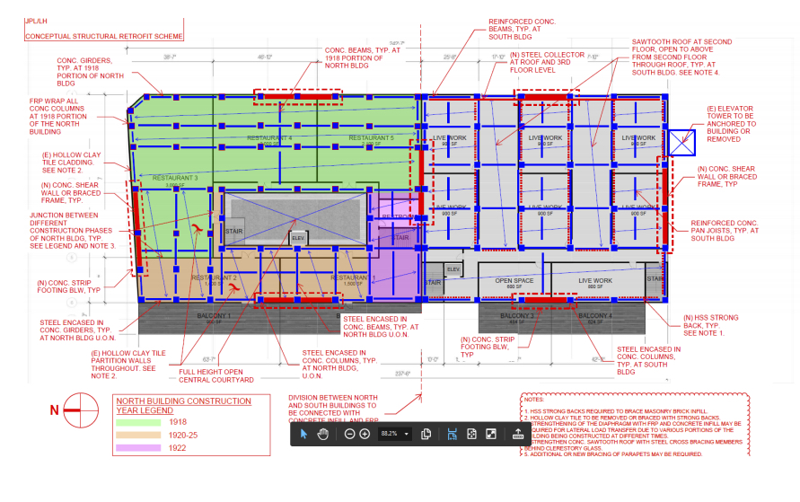 Non-ductile concrete