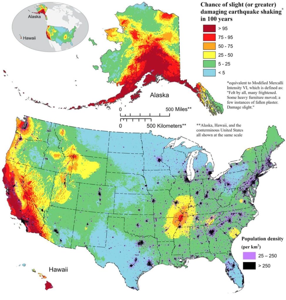 US National Seismic Hazard Model (2023).