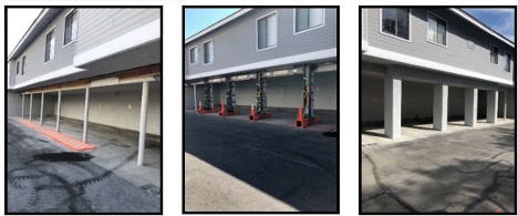 A soft-story seismic retrofit project performed by Saunders Seismic.